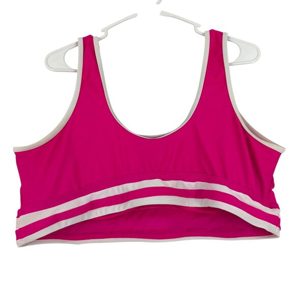 Torrid Bikini Top Women's Plus 3 Wireless Color Banding Scoop Bikini Top - Picture 3 of 9